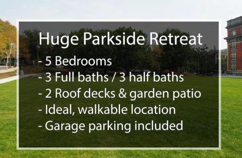 Pendleton House | Huge Parkside Retreat - Private Roof Decks