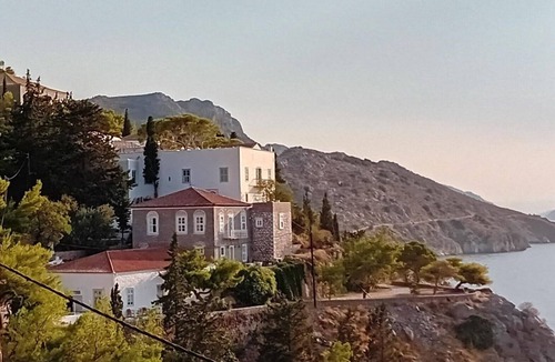 idhra House | Hydra Seaside Serenity: Panoramic Sea & Sunset Views