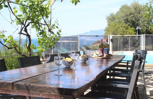 Saint-Florent House | In Furnangina, family villa with sea view, mature garden and swimming pool