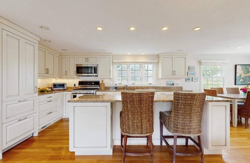 Falmouth House | Inviting duplex with central AC, grill, firepit, & walk to beach