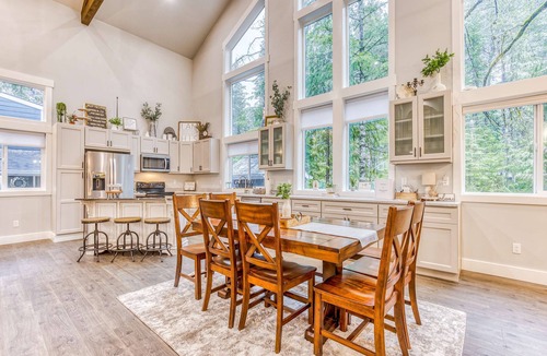 Welches House | Inviting home with fireplace, sauna, full kitchen, & W&D