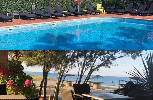Moriani-Plage Apartment | Joli T2 les pieds dans l’eau , piscine tennis.