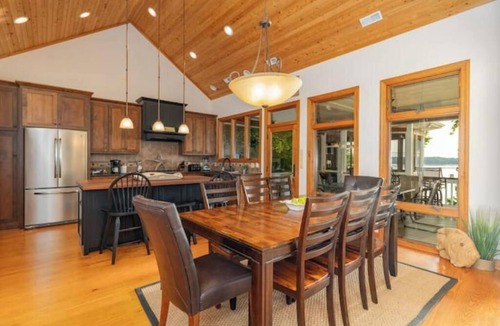 Littleton House | Lake Gaston's Million Dollar Baby! Epic Dock w/Bar, TV, Private Beach, Sleeps 14