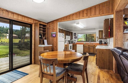 Big Arm House | Lakefront home with private beach, dock, firepit, & grill - dazzling sunset view
