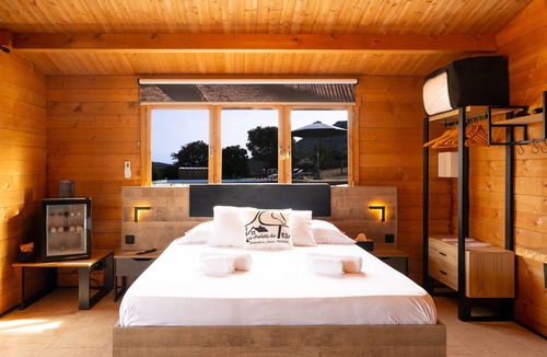 Occhiatana Ski Chalet | 'Les Chalets De Tesa' with Mountain View, Wi-Fi, and Air Conditioning
