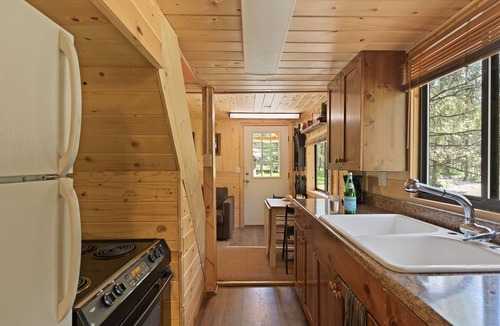 Island Park Cabin | LITTLE FOX: FirePit Large Yard Loft for Kids Grill WiFi