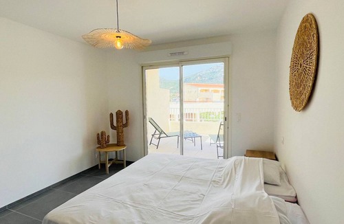 Marine de Saint Ambroggio Apartment | Luminous 2BR Apartment in Lumio - 6 Guests, A/C, Near Beach, Large Terrace, Parking Included