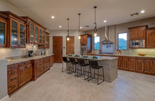 Gold Canyon House | LUX + Exciting Mt VIEWS: Theater, Pvt POOL & Spa, Fireplaces, Fire Pit, Mt Bikes