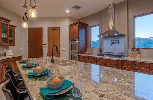 Gold Canyon House | LUX + Exciting Mt VIEWS: Theater, Pvt POOL & Spa, Fireplaces, Fire Pit, Mt Bikes