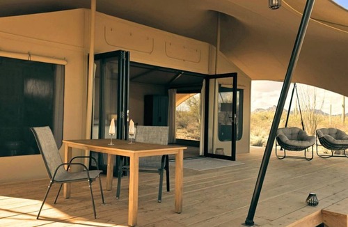 Marana RV Rental | Luxury Glamping Retreat with Private Desert Trails near Saguaro National Park, Tucson Arizona