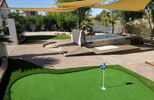 Silverado Ranch House | Luxury Home with Strip Views from Dining Room, and 2 Patios