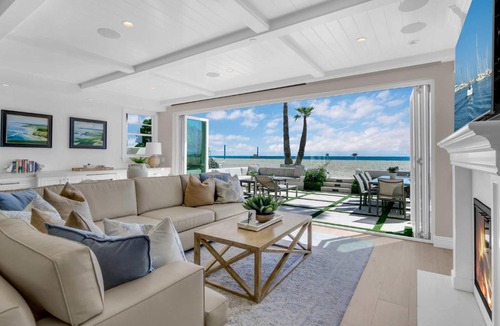 Santa Ana Heights House | Luxury Newport Beach House with Rooftop Sunset Deck Hot Tub and Game Room
