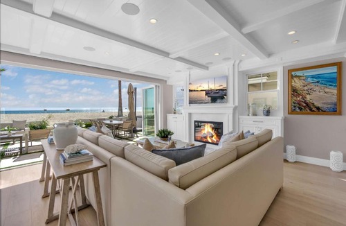 Santa Ana Heights House | Luxury Newport Beach House with Rooftop Sunset Deck Hot Tub and Game Room