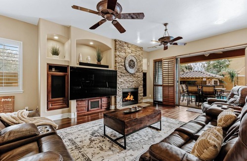 Power Ranch House | Luxury Retreat with Heated Pool & Hidden Game Room by RedAwning