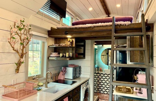 Virgin Cabin | Magical Tiny House with a Hot Tub for Zion National Park Getaways