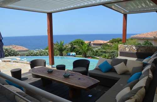 Marine de Saint Ambroggio Villa | Magnificent sea view, small cove at 50m, beaches and shops on foot