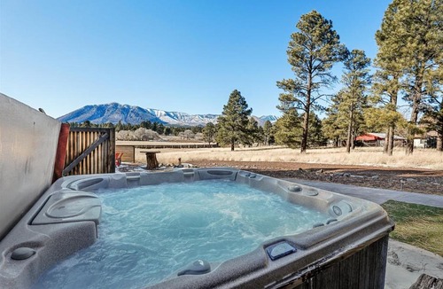 Flagstaff Villa | Meadow Mountain Large A-Frame Cabin HOT TUB 5 Private Acres Awe Mount Elden Views