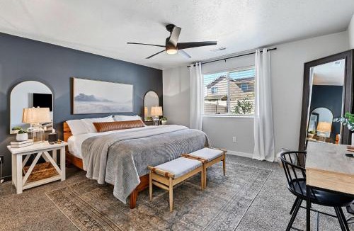 Meridian House | Mineral Spa Fire Pit Game Room Mini Split AC
