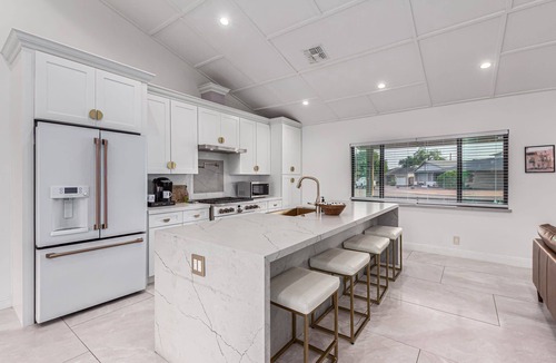 Village Grove House | Modern Retreat | Pool, Spa & Stylish Backyard