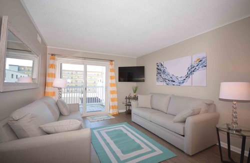 Midtown Ocean City Condo | Modern, stylish 2-bedroom luxury condo with free WiFi and an outdoor pool located midtown and only one block from the beach!