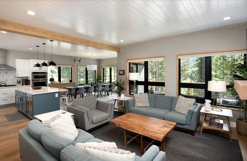 Bozeman House | Mountain Cabin with Elegant Chic Interior and Deck in Montana