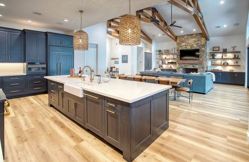 Pinetop House | Mountain-Modern Estate Game Room Spa Firepit