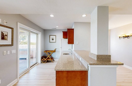 Salvo House | Multi-level dog-friendly oceanfront home with private pool & hot tub, rec room