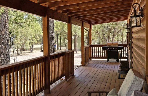 Eagar Cabin | Nestled in the trees, family cabin room for 8, cool summer getaway. Near lakes!