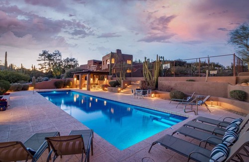 Carefree House | NEW 6BR Carefree Estate with Views | Tennis, Pickleball, Pool, Infinity Spa, Golf & Views