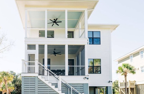 Edisto Island House | New Edisto Home, Gorgeous views from 4 sundecks