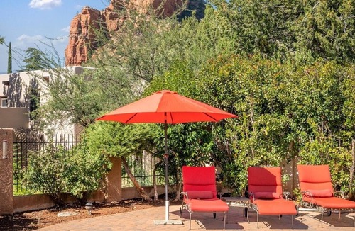 Oak Creek Villa | NEW LISTING! Adobe Village Villa with Private Patio- Purple Lizard by RedAwning