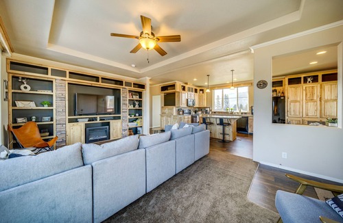 Newport Cabin | Newport Riverfront Home w/Deck + Fire Pit!