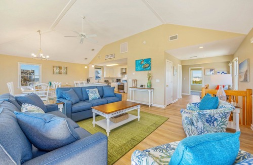 Hatteras House | Oceanview Home w/Private Pool, Hot Tub, Elevator, Game Room, Boardwalk to Beach