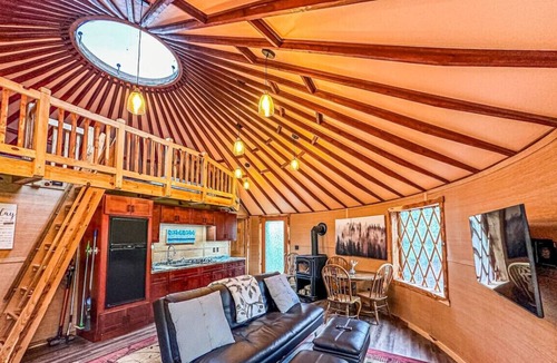 Duck Creek Village RV Rental | Off-Grid Yurt at Angel Valley Ranch