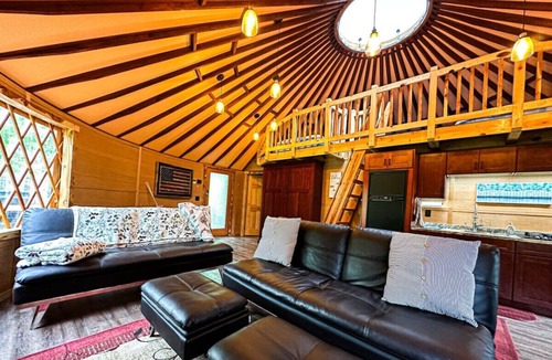 Duck Creek Village RV Rental | Off-Grid Yurt at Angel Valley Ranch