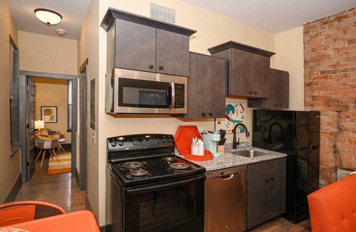 Over-the-Rhine Apartment | Orange Dreamsicle OTR