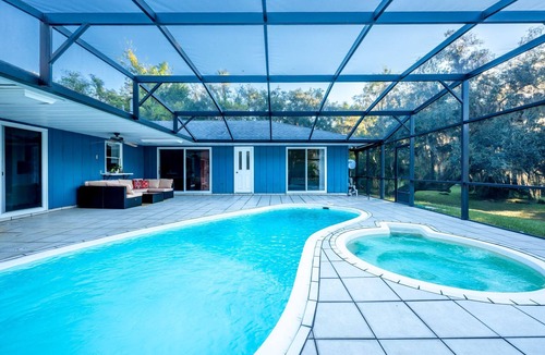 Osteen House | Orlando Area Riverfront Retreat – Private Pool, EV