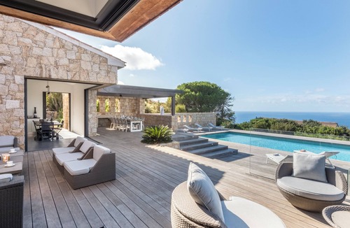 Coti-Chiavari Villa | Panoramic sea view - heated pool - comfort