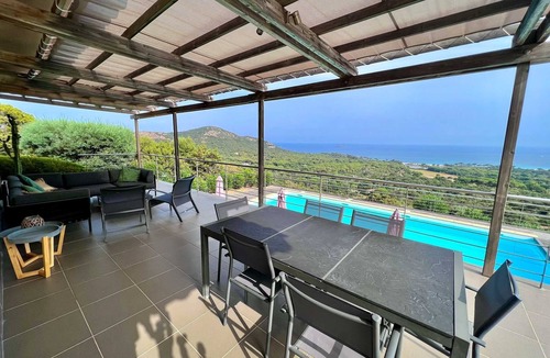 Hameau de Palombaggia Villa | Panoramic sea view 5 bedrooms heated pool Palombaggia