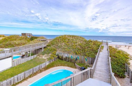 Nags Head House | Paradise Found - Nags Head MP 16.5, Oceanfront, Ocean & Sound Views, Pool, Hot Tub, Pets OK