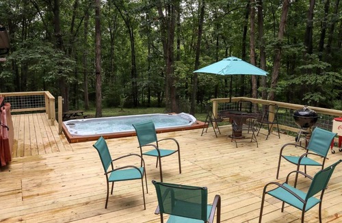 Bladensburg House | Peaceful Woodland Cabin with Year-Round Swim Spa & Private Trails in Mount Vernon, Ohio