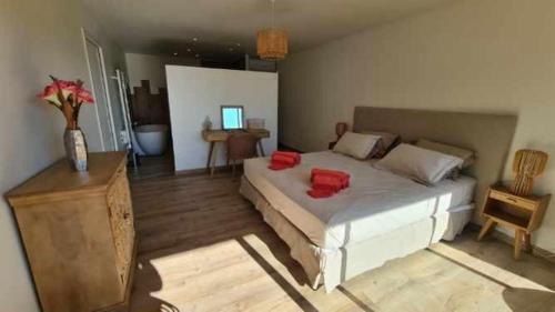 Porticcio Apartment | Proche porticcio, Coup de cœur asuré,Appartement de standing, rez de villa 6 couchages, climatisé à 150m de la plage, terrains de tennis