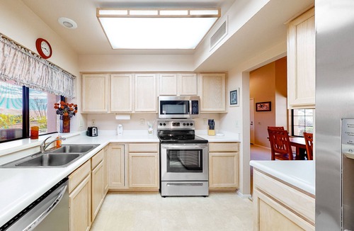 Rancho Vistoso House | Radiant desert stay with pool and tennis access - mountain views, dogs ok
