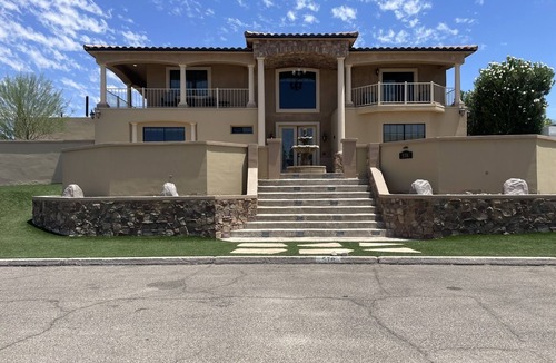 Lake Havasu City House | Resort Stlye Estate with Terrace, Panoramic Lake Views & Pool - Sleeps 15