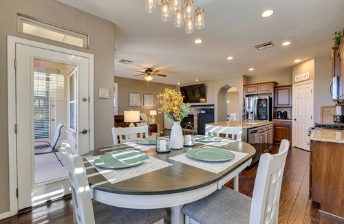 Estrella Mountain Ranch House | Resort style backyard w/private heated pool & spa