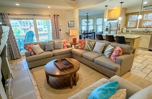 Ocracoke House | Rosemary And Thyme: Canal front, pool, den, boat docking