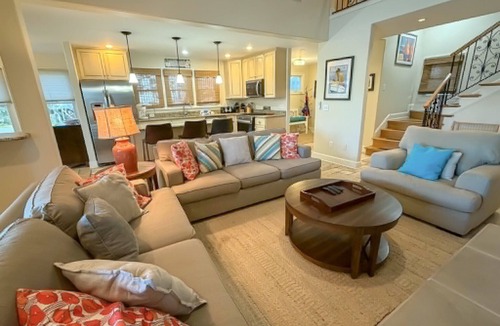 Ocracoke House | Rosemary And Thyme: Canal front, pool, den, boat docking