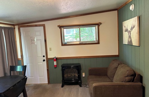 Sand Creek Cabin | Rustic cabins in secluded campground with lake access and woods to wander in.