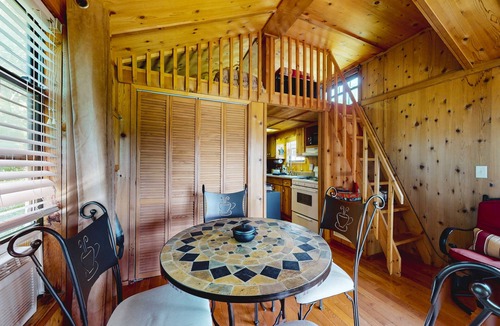 Hector House | Secluded dog-friendly home with loft, firepit, grill, deck, streaming, kitchen