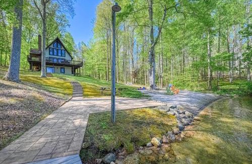 Bumpass House | Secluded lakefront home w/private beach, deck, gas grill, firepit, lake views